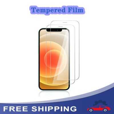 2 Pieces Glass Screen Protector Film Clear Tempered Film For iPhone 11 12 13 14