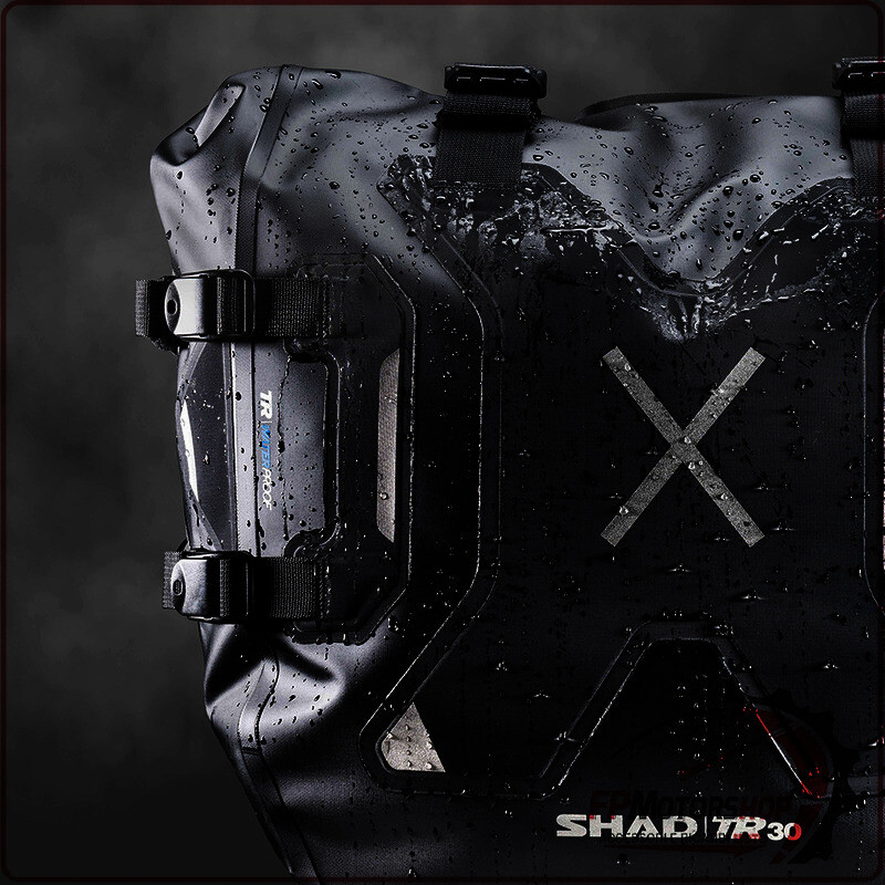 BORSE LATERALI PORTAPACCHI PER MOTO IMPERMEABILI TERRA TR30 SHAD X0TR30 DA 30 lt