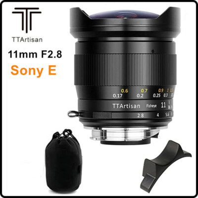 TTArtisan 11mm F2.8 MF Ultra-Wide Fisheye Lens APS-C for Sony E Mount Camera 