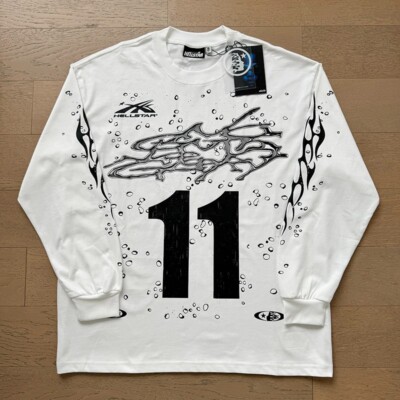 Hell studios star Moto Cross Long Sleeve Tee men's casual long sleeved T-shirt