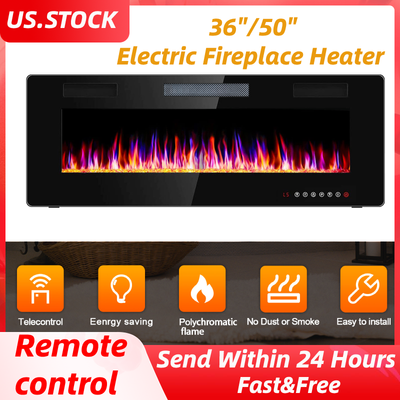 Recessed Wall Mounted Electric Heater W/ Remote Control