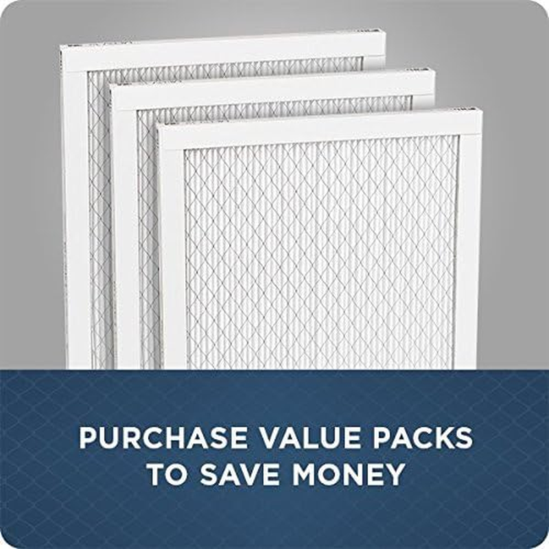 16x25x1 Furnace Filter, MPR 300, MERV 5, Clean Living Basic Dust 3-Month Pleated
