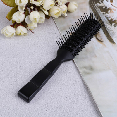 Men Plastic Vent Hair Brush Comb Anti-Static, Massage Hair Care Ribs Comb W0Vz-_