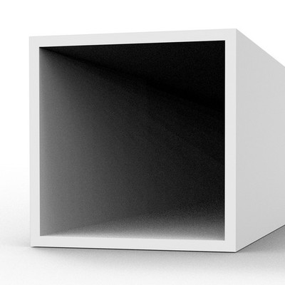 Square Hollow Tube 6.00x350mm Polystyrene 0.7mm Wall Thickness New 2 Units