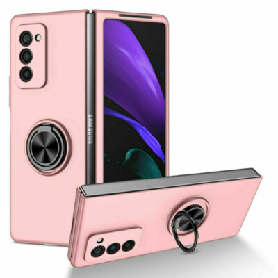 for Samsung Galaxy Z Fold2 Shockproof Magnetic Ring Holder PC Back Case Cover