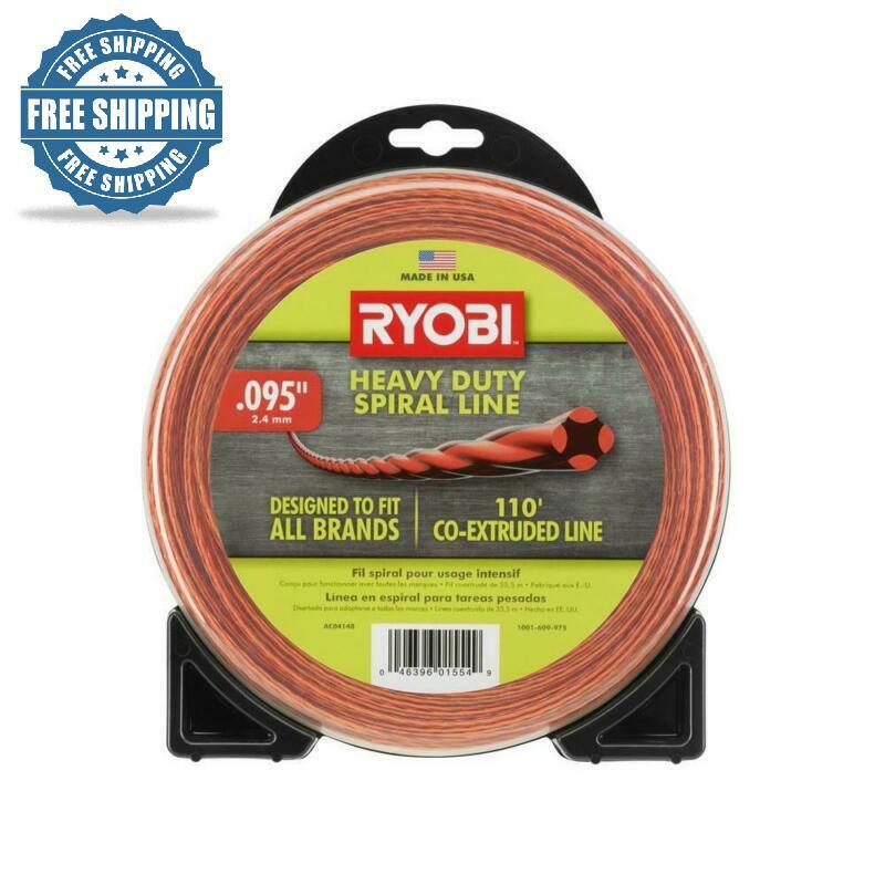 Heavy Duty Resistant Spiral Gas Trimmer Line .095 for Thick Grass Weeds Cutter