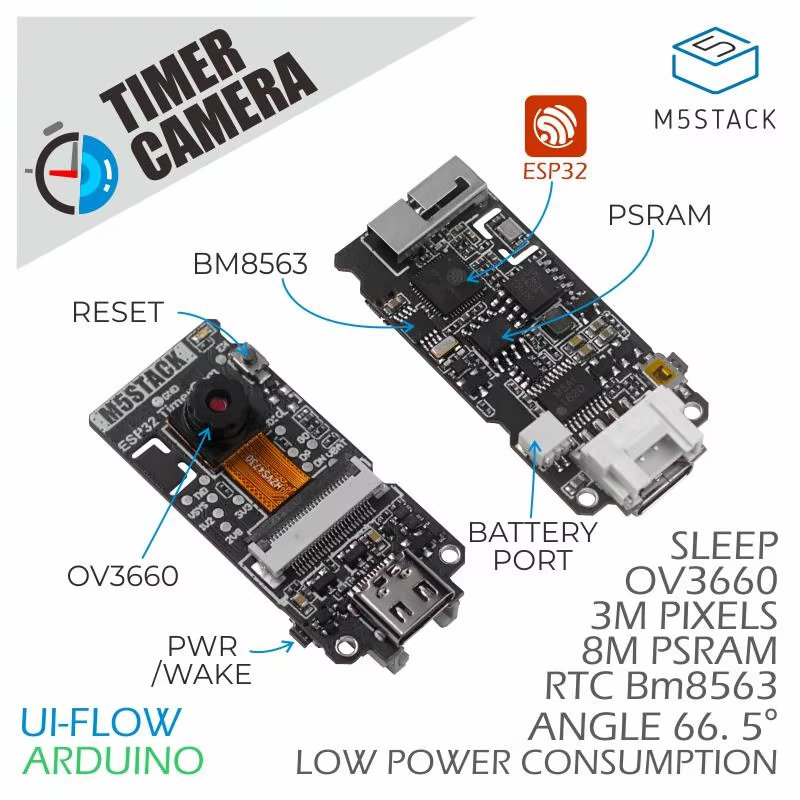 Official ESP32 PSRAM Timer Camera (OV3660)