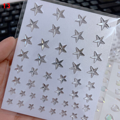 Face Gems Adhesive Glitter Jewel Tattoo Sticker Festival Rave Party Body Make Up