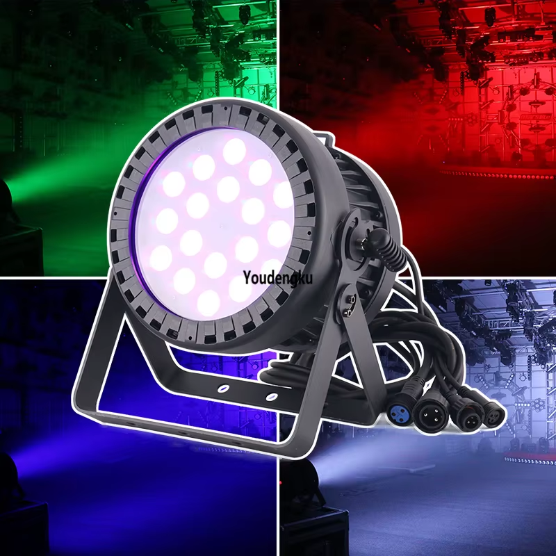 4 pieces waterproof stage night club party 18x10W 4in1 rgbw dmx IP65 led par lig