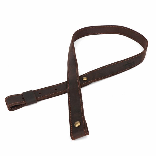 Tourbon Buffalo Leather Rifle Sling Shotgun Strap+Metal Swivels Set Shooting USA