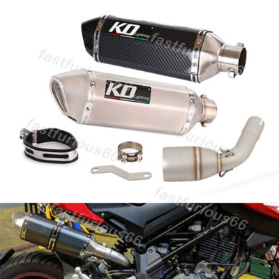 51mm Exhaust Pipe For Benelli TNT125 135 2017-2023 Muffler Tips With DB Killer