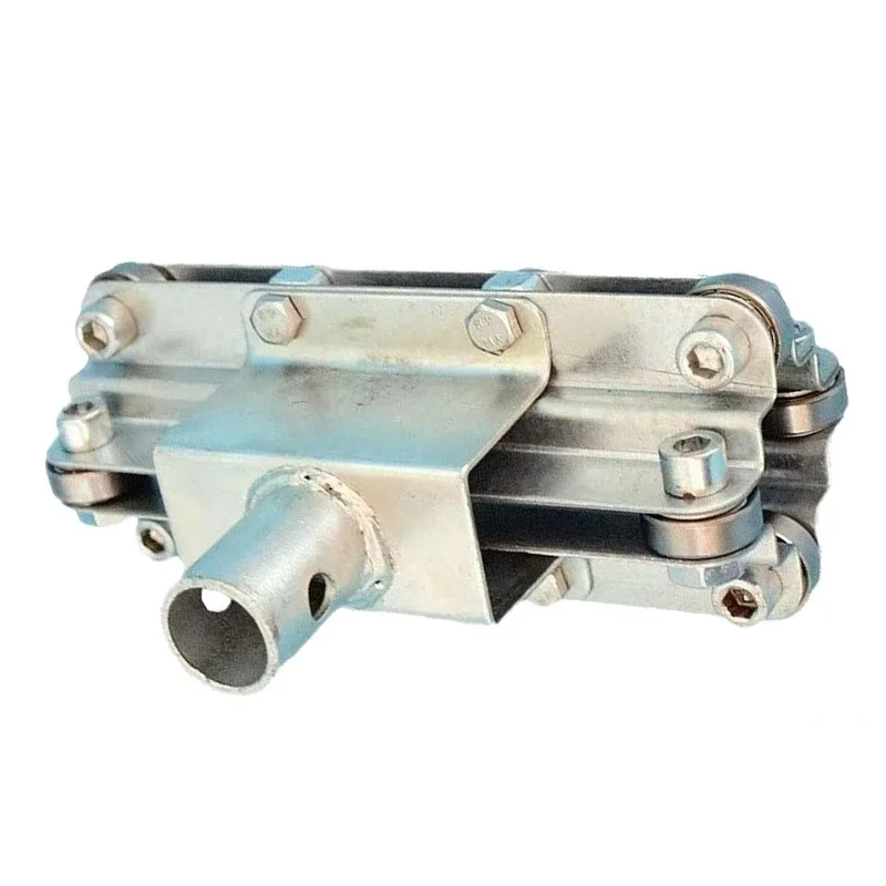 Electric film rolling device supporting side rolling climber greenhouse special