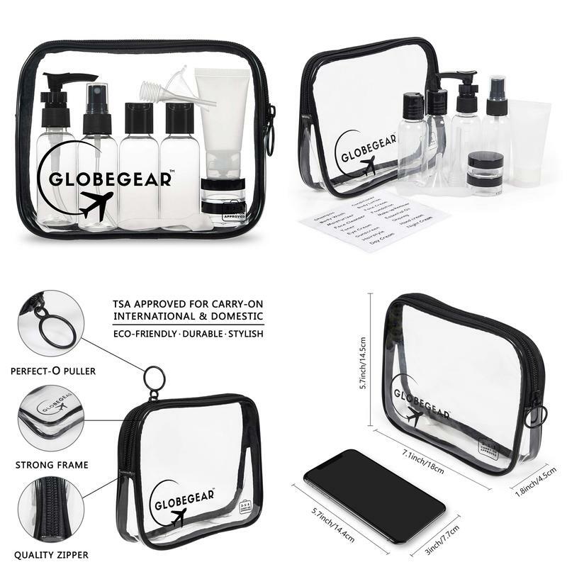 Tsa Approved Toiletry Bag Clear Quart Size With Leak-