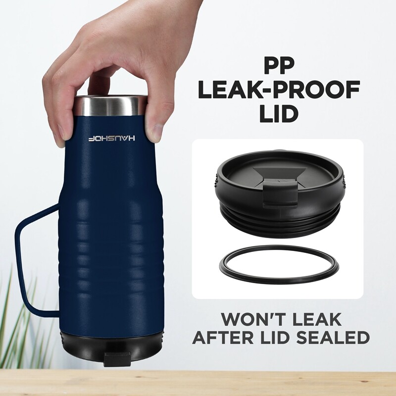 HAUSHOF 24 oz Vacuum Insulated Travel Mug Cola Travel Mug Double Wall Travel Mug