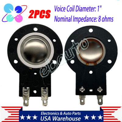 2PCS Diaphragm 1'' For Klipsch K-72 K-75 K-79 K-83 K-88 K-90 K100 K105 K124 KP301