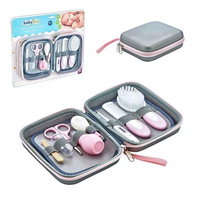 Baby Pflege Set Rosa Mädchen Bürste Kamm Thermometer Nasensauger Nagelpflege Neu