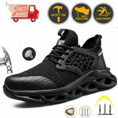 Mens Waterproof Indestructible Work Boots Sports Steel Toe Safety Shoes Sneakers