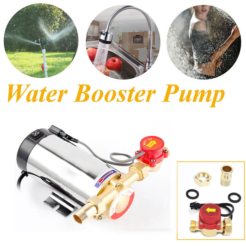 90W Water Pressure Booster Pump Shower Home Garden Automatic Stainless Steel