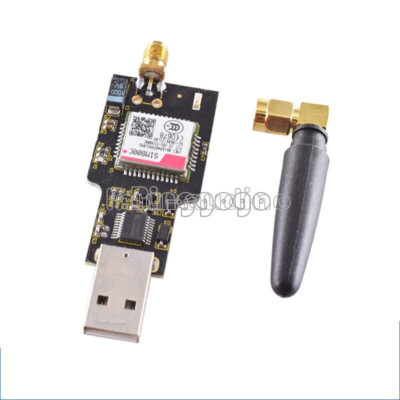 USB to GSM Module GPRS GSM SIM800C For Wireless Bluetooth Module Antenna NEW