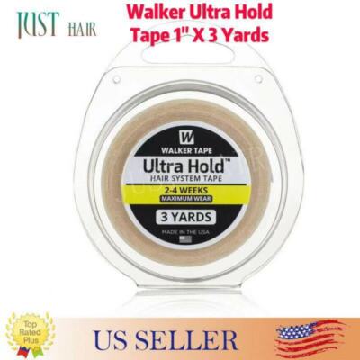 Walker Ultra Hold Tape 1'' X 3 Yards Hair Systems Toupee Wigs Double Sided Tapes