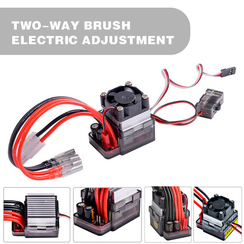 2-Way 6-12V 320A High Voltage ESC Brushed Speed Controller for RC Car Truck Boat