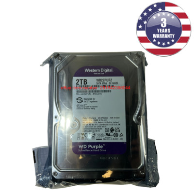 Western Digital Purple 2TB WD23PURZ 3.5'' Hard Drive ***3-Year Warranty***