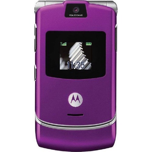 docomo FOMA N-01C purple Japanese Flip Phone cell phone