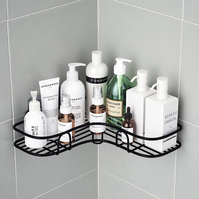 Shower Caddy Shelf Bathroom Corner Bath Storage Holder Organizer Triangular Rack