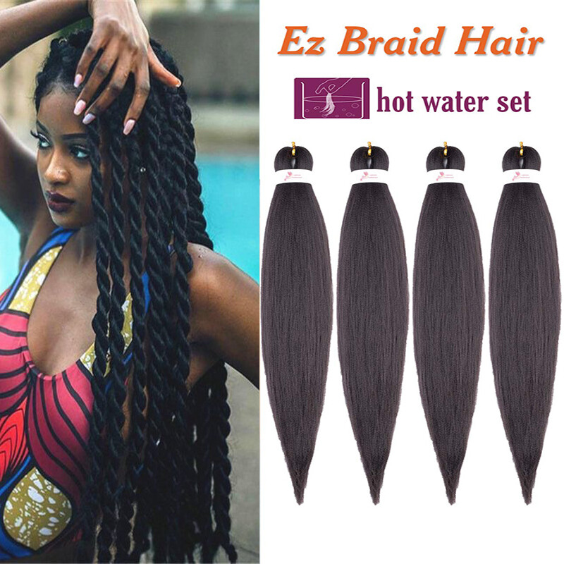 Natural Ez Braids Pre Stretched Straight Yaki Style Braiding Hair