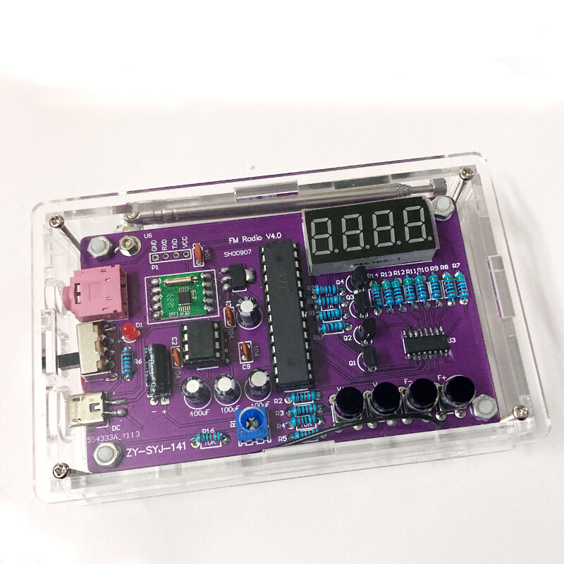 DIY FM Radio Electronic Kit Frequency 87-108MHz DIYPractice Solder RDA5807S