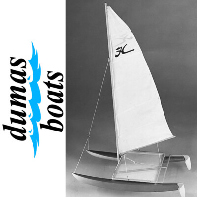 Dumas Hobie Cat 14''1 WOODEN SAILBOAT MODEL KIT#1101~NEW in BOX