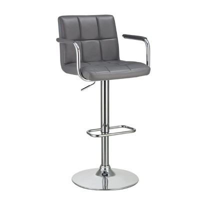 Coaster Adjustable Bar Stool in Gray