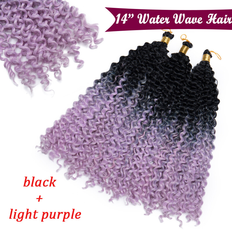 Ombre Deep Water Wave Braid Kinky Curly Croceht Braids Hair Extensions