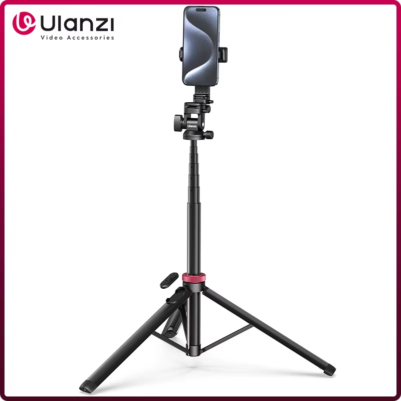 MT-78 1.85M Quick Release Tripod with Remote Phone Holder Cold Shoe Mount 1/4''