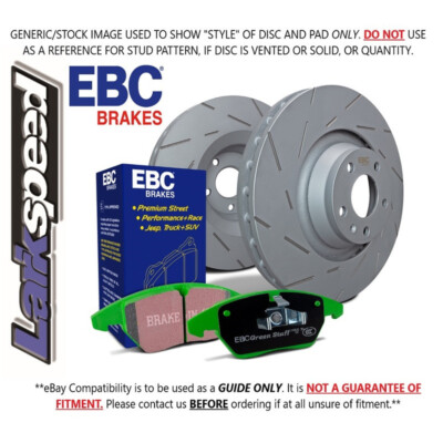 EBC Frt Ultimax Disc & Greenstuff Pad for Alfa Romeo Mi.To 1.4 Turbo 170HP 10>17