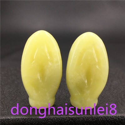 2pcs Carved Natural Lemon jade mini Source Of Life Quartz Crystal skull Healing