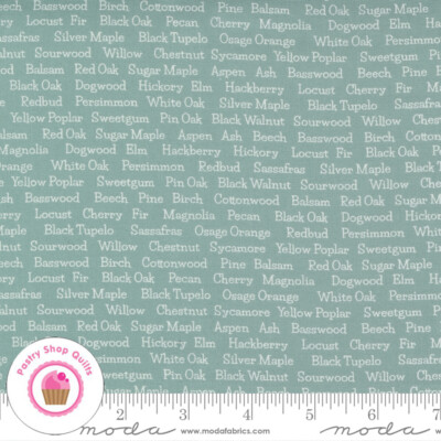 Moda COZY UP 29124 27 Blue Text COREY YODER Quilt Fabric
