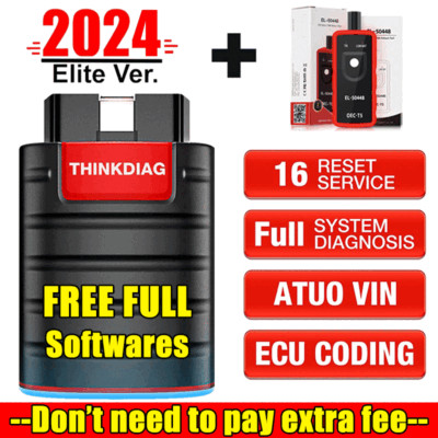 THINKDIAG Car OBD2 Scanner Code Reader Bidirectional Diagnostic Tool ECU Coding