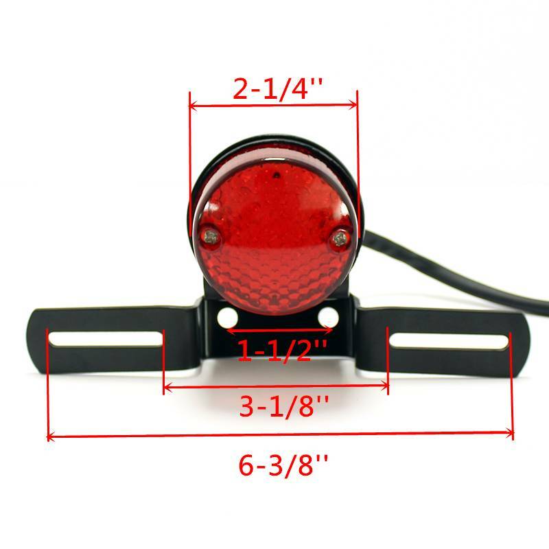 Billet LED Rear Running Brake Tail Light For Motorcycle Chopper Cafe Racer – WD020