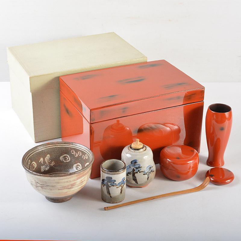 Chabako Wooden Storage Box Japanese Tea Ceremony Sets T-042