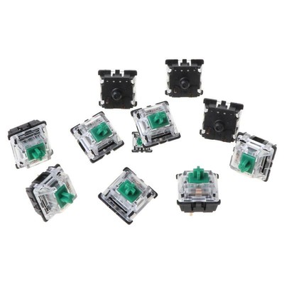 Linear Axis 80g Gateron Green Switch Keyswitch for Mechanical Keyboard 10PCS