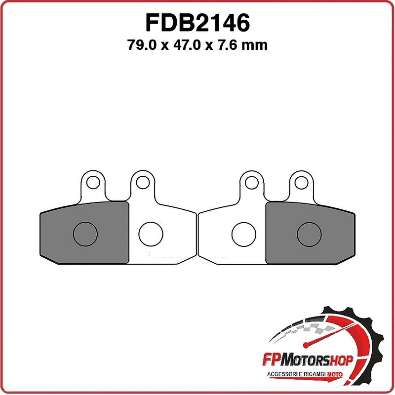 PASTIGLIE PASTICCHE FRENI PER SCOOTER FDB2146P APRILIA ATLANTIC 500 01>01