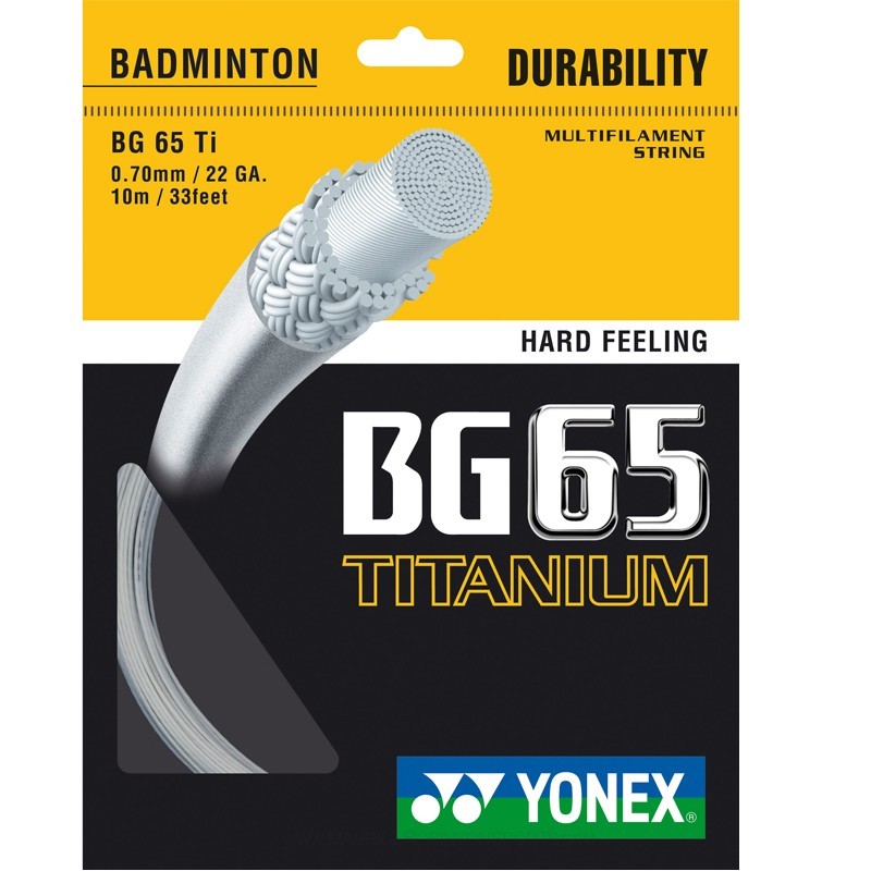 Yonex BG 65 Titanium Badminton-Saite 10m