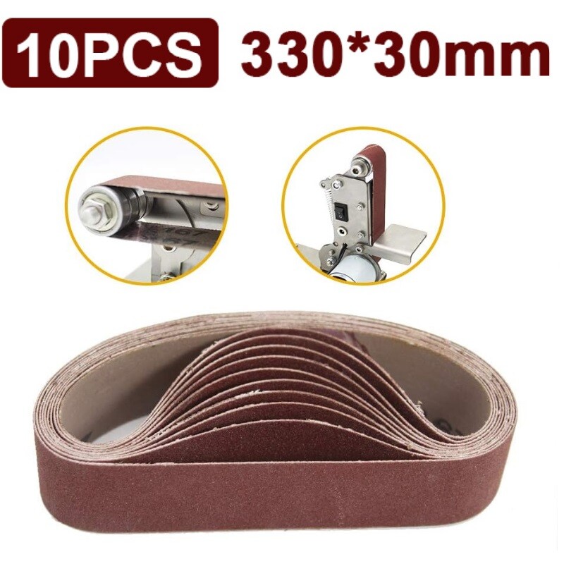 SchleifbÃ¤Nder 30x330mm 40/60/80/120grit Schleifband Sanding Belt Bandschleifer