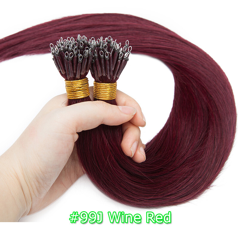Icy 150G Nano Ring Beads Tip Russian/Indian Remy Human Hair Extensions THICK 24"