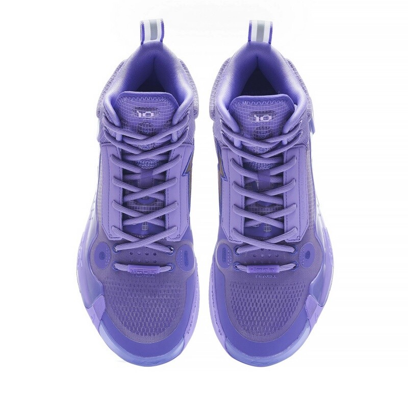 Pre-owned Li-ning Li Ning Way Of Wade 10- Lavender Men's Mid Top Basketball Shoes Abas115-5 In Purple