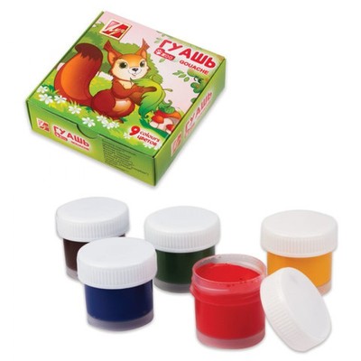 Gouache Paint for fine art Made of natural components The safest for children