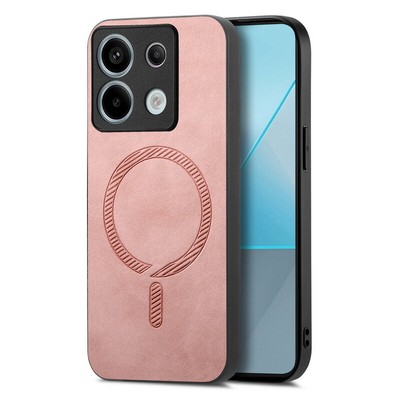 Magnetisch MagSafe Hülle Für Xiaomi Redmi Note 14 13 Pro 13T Poco M6 Leder Cover