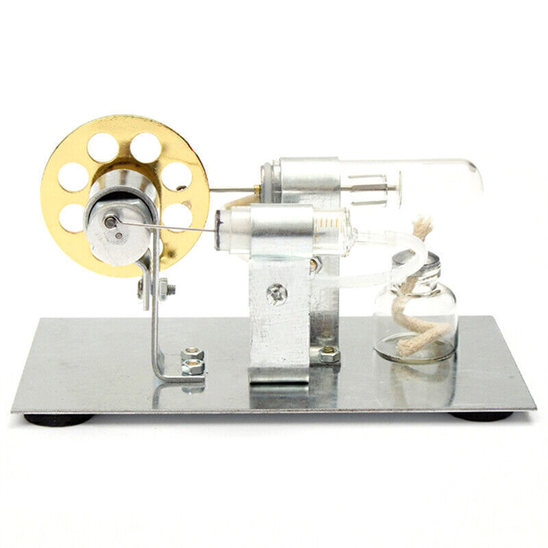 Hot Air Stirling Engine Model Electric Generator Motor Physics Steam Power Toy