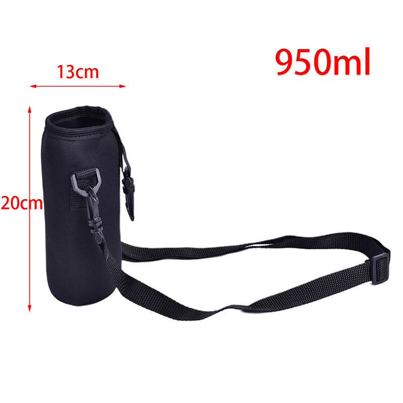 Neoprene Water Bottle Carrier Insulated Cup Cover Bag Holder Pouch with Strap_ro